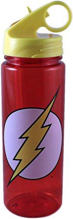 Silver Buffalo FL0164 DC Comics Flash Logo Tritan Water Bottle, 20-Ounces: Amazon.ca: Kitchen & Dining