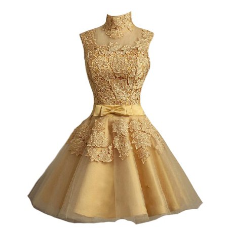 Gold Tulle Dress