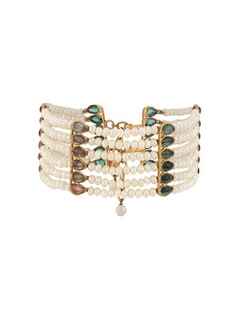 Chanel Pre-Owned 1980s Gripoix Indian Choker - Farfetch