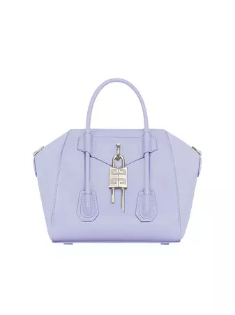 Shop Givenchy Mini Antigona Lock Top Handle Bag In Box Leather | Saks Fifth Avenue
