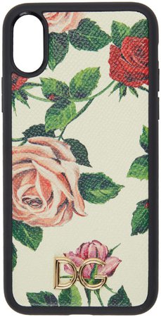 Dolce & Gabbana: White Flowers iPhone X Case | SSENSE