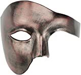 Amazon.com: Mens Masquerade Mask Phantom of The Opera Mask Venetian Half Face Mask Halloween Costumes (A Black): Clothing