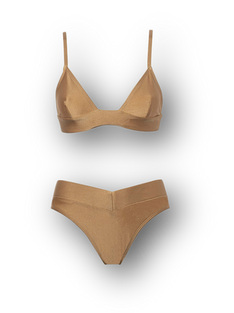 beige neutral bikini swimsuits beach