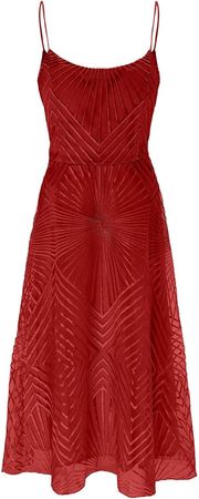 Sexy Red Dresses for Wedding Guest Embroidered Halter Sleeveless Summer Dresses for Women 2022 Womens Dress Summer at Amazon Women’s Clothing store