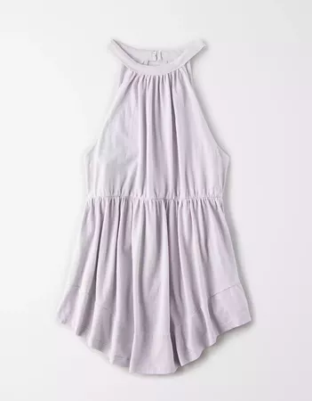 AE High Neck Cinched Tank Top lilac