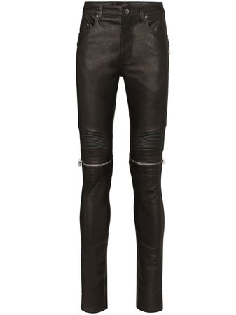 Amiri Mx2 Zipped-Knee Skinny Trousers | Farfetch.com