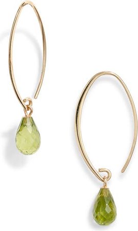 Jane Basch Designs Briolette Gemstone Hoop Earrings | Nordstrom