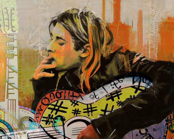 Kurt Cobain art Nirvana grunge music