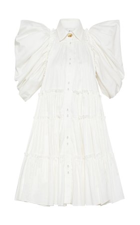 Swift Butterfly-Sleeve Cotton Mini Dress By Aje | Moda Operandi