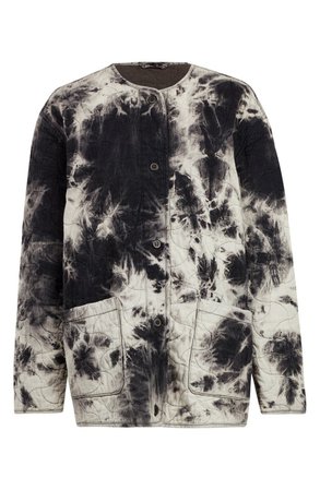ALLSAINTS Nora Tie Dye Quilted Jacket | Nordstrom