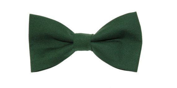 Green Clip-On Cotton Bow Tie Choice of Men's or | Etsy