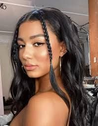 two small braids in front of hair - Google Search