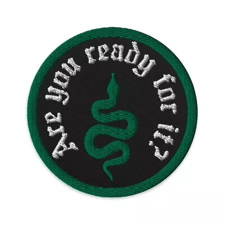 Are Your Ready for It Snake Reputation Album Embroidered - Etsy