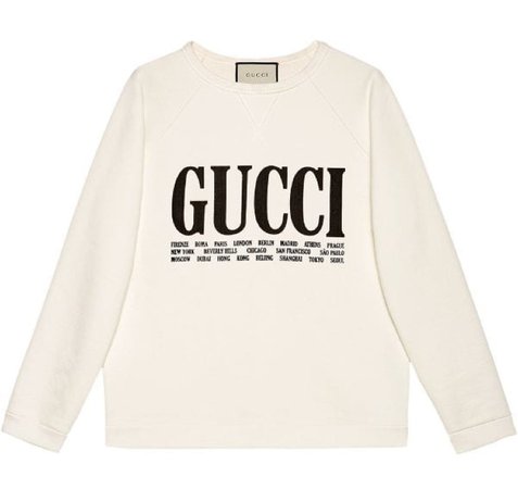 Gucci Cities Print Sweatshirt