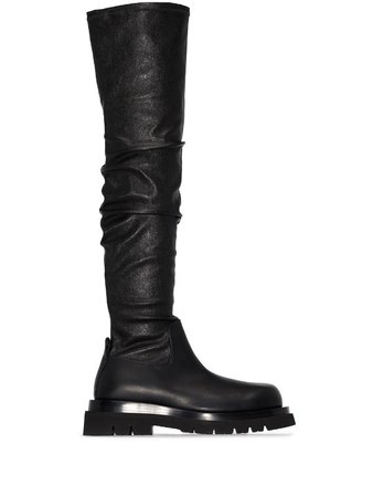 Bottega Veneta thigh high chunky boots - FARFETCH