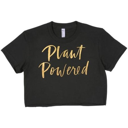 Plant Powered Crop Top in Gold