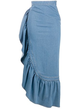 Just Cavalli Long Ruffled Skirt - Farfetch