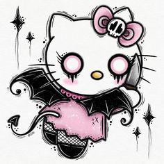 Hello Kitty Gone Goth