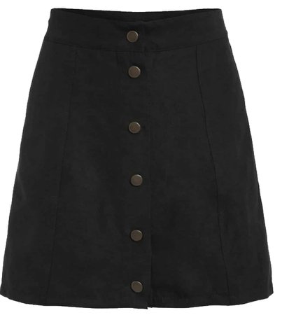 black button skirt