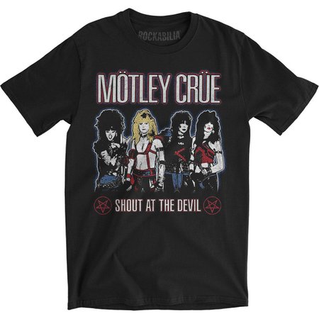 Motley Crue Shout at the Devil Slim Fit T-shirt | Rockabilia Merch Store