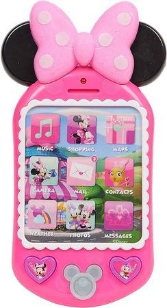 Amazon.com: Minnie Bow-Tique Why Hello Pretend Play Cell Phone, Lights and Sounds, Kids Toys for Ages 3 Up, Gifts and Presents by Just Play : Toys & Games