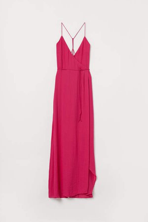 Creped Long Dress - Pink