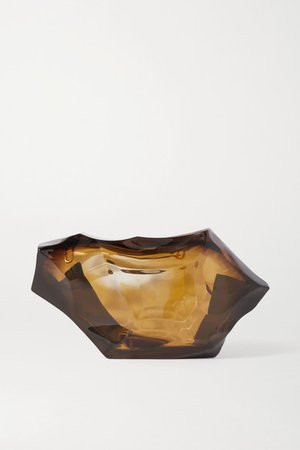 Plexiglass Clutch - Dark brown