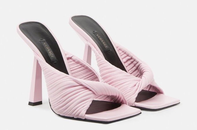 pink versace mules shoes