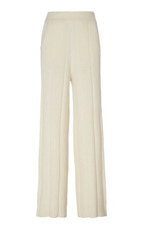 Sally LaPointe Cashmere Ribbed Pant