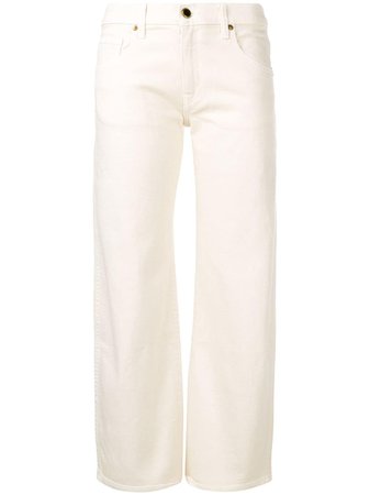 Khaite low rise straight-leg jeans white 1011008W902 - Farfetch
