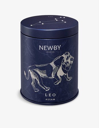 NEWBY TEAS UK - Zodiac Collection Leo Assam tea tin with Swarovski crystals 30g | Selfridges.com