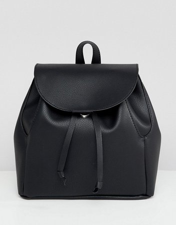 ASOS DESIGN mini soft minimal backpack in black | ASOS