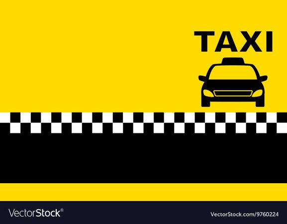 Business taxi card Royalty Free Vector Image - VectorStock