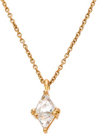 Trillion Diamond Pendant Necklace