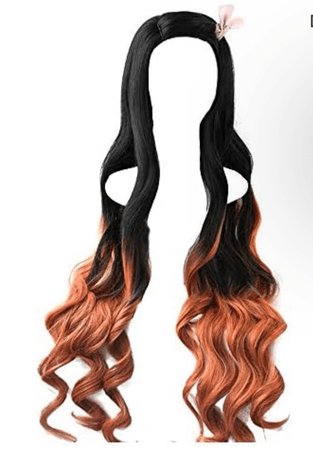 orange and black hair
