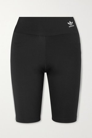adidas Originals | Striped stretch-jersey shorts | NET-A-PORTER.COM
