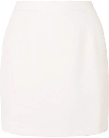 Wool-crepe Mini Skirt - White
