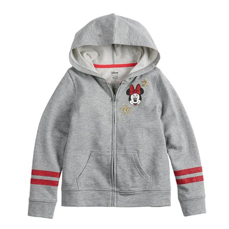Disney's Minnie Mouse Girls 4-12 Glittery Hoodie by Jumping Beans® | Kohls