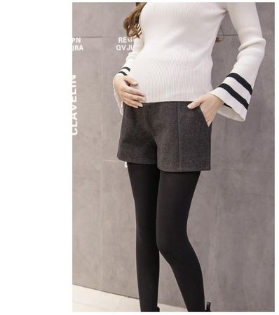 pregnant-women-shorts-autumn-and-winter-leggings-woolen-short-skirt-care-belly-leggings-boots-pants.jpg (750×849)