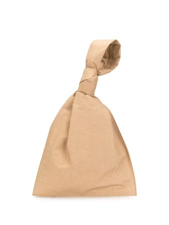 Bottega Veneta paper-effect Clutch Bag - Farfetch