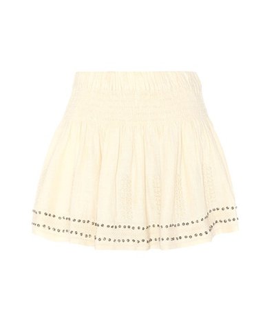 Alea cotton-blend miniskirt