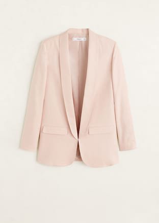 Structured linen jacket - Women | Mango USA