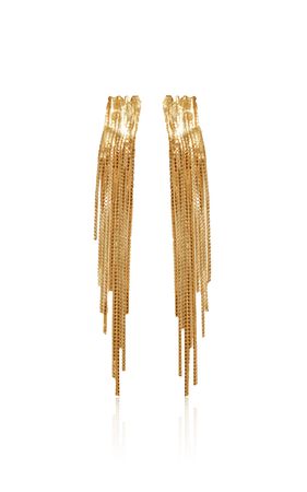 Waterfall Medium 14k Gold-Plated Earrings By Reggie | Moda Operandi