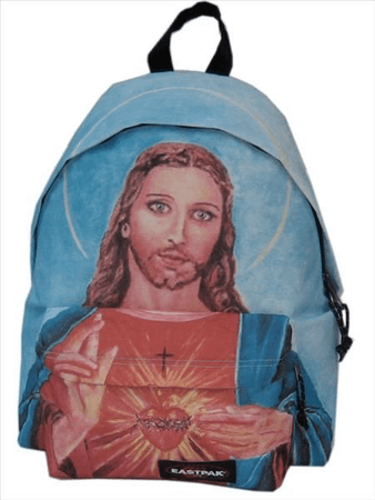 blue jesus christ backpack png