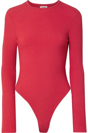 RE/DONE | 60s ribbed stretch-modal jersey thong bodysuit | NET-A-PORTER.COM