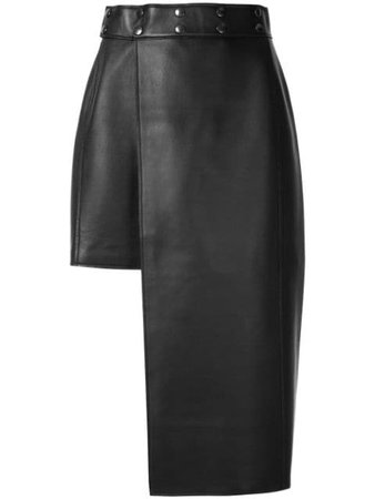 Shop black Boyarovskaya asymmetric pencil skirt with Express Delivery - Farfetch