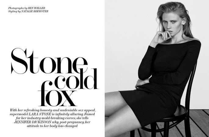 Dutch Models: Cover story: Lara Stone for The Edit (July 2014)