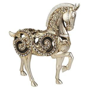 ORE International 11.50 in. H Silver Knight Horse Decorative Piece-K-4245-D3 - The Home Depot