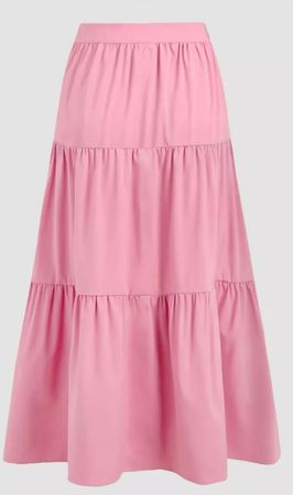 cider pink maxi skirt