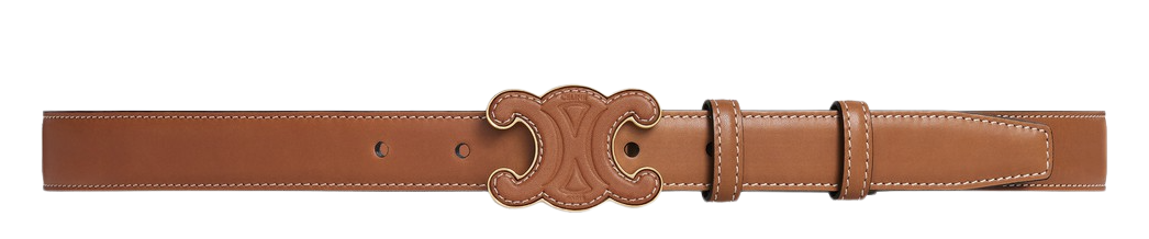 CELINE Medium cuir Triomphe belt in natural calfskin